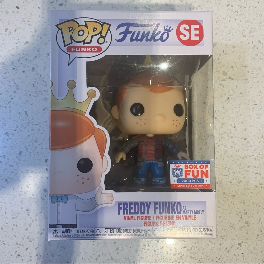 Freddy Funko as Marty McFly Box of Fun Funko Pop